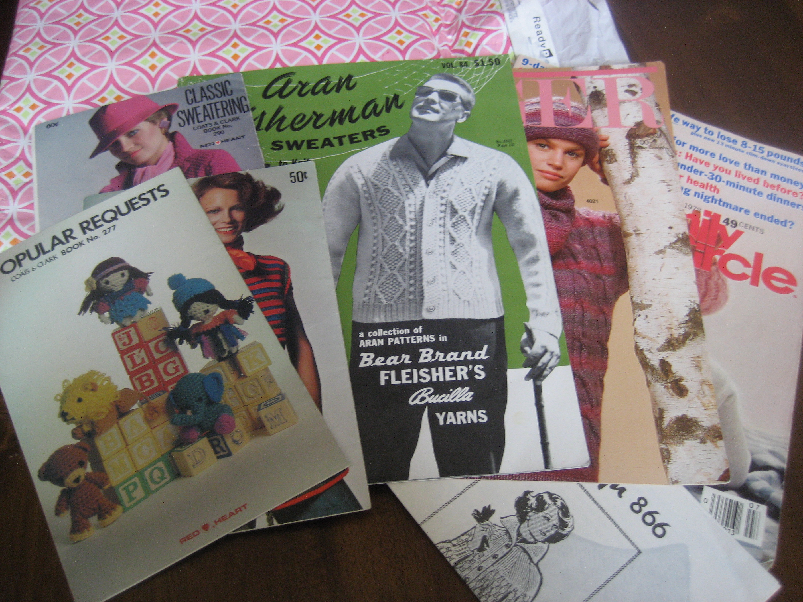 Vintage Las knitting patterns available from The Vintage